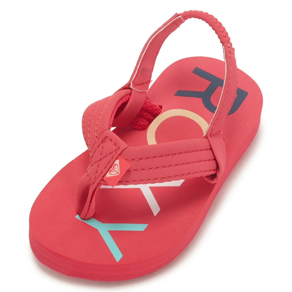 Roxy Vista III AROL100013-967 Sandal Toddler 5 Red Heel Strap Flip Flop JOBB2118